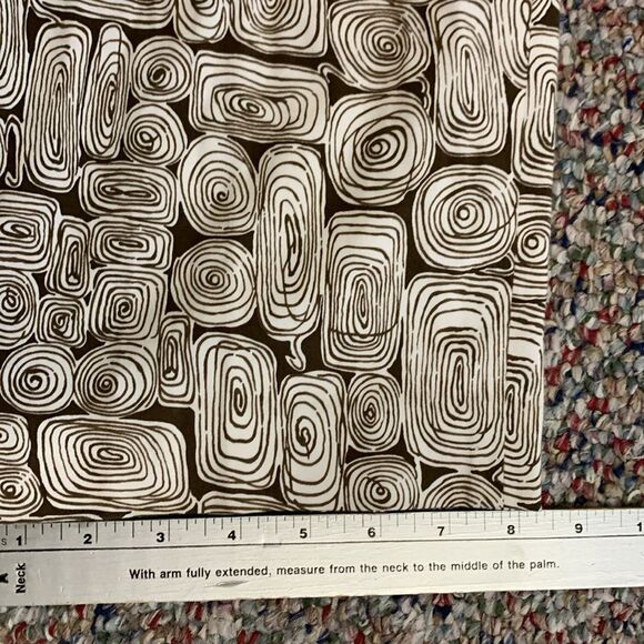 Talbots Brown White Swirl Print Stretch High Waist Tapered Pants Size 12 - Picture 11 of 11